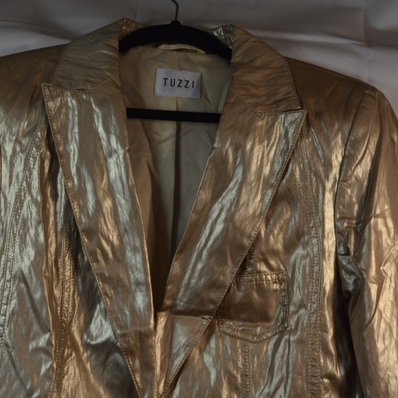 TUZZI Gold Jacket SZ 14 - Picture 4 of 7